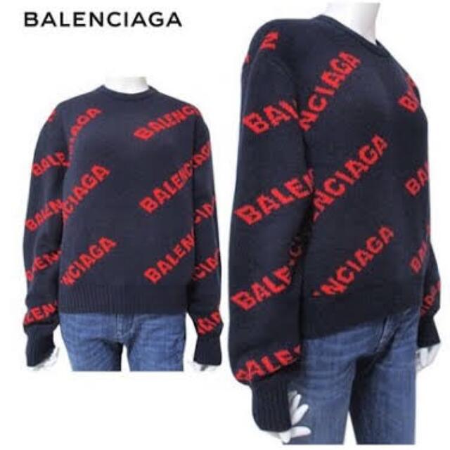 Balenciaga - BALENCIAGA ジャガード ニット セーター