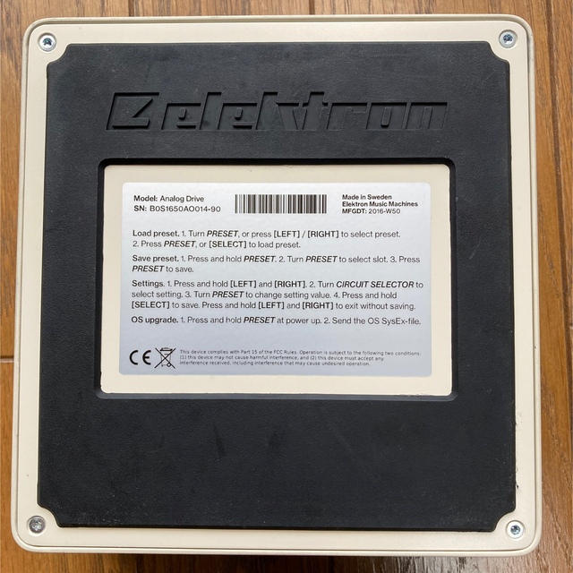 ELEKTRON Analog Drive ディストーション エフェクター