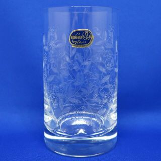 未使用 ボヘミア クリスタル タンブラー グラス 5個 セット 箱付き
