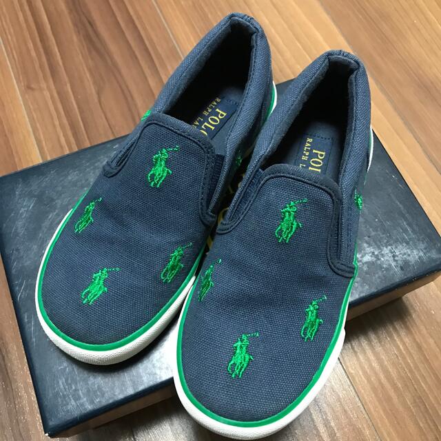 POLO RALPH LAUREN(ポロラルフローレン)のラルフローレン キッズ18cm スリッポン 靴 キッズ/ベビー/マタニティのこども用ファッション小物(靴下/タイツ)の商品写真