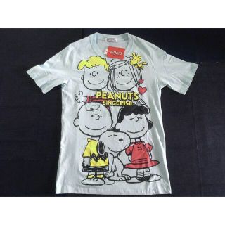 スヌーピー(SNOOPY)のスヌーピー☆メンズTシャツ☆Sサイズ☆ライトブルー(Tシャツ/カットソー(半袖/袖なし))