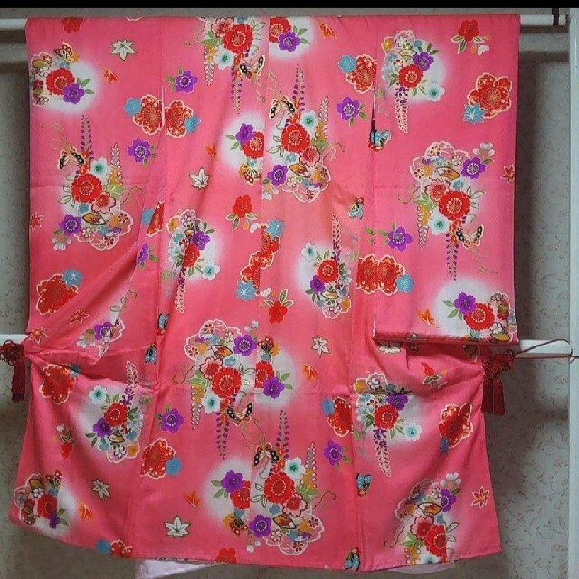 【国内発送】 #177 (未使用品) 七五三 四つ身着物 襦袢付き 和服+着物 【国内発送】 #177 (未使用品) 七五三 四つ身着物 襦袢付き 和服+着物