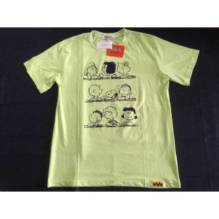 スヌーピー(SNOOPY)のスヌーピー☆メンズTシャツ☆Mサイズ☆ライトグリーン(Tシャツ/カットソー(半袖/袖なし))