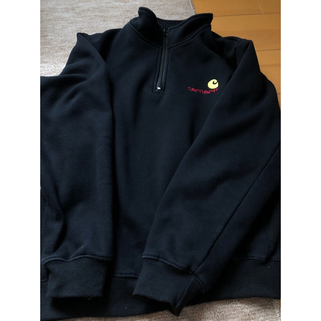 carhartt 　ハーフジップ　ブラック