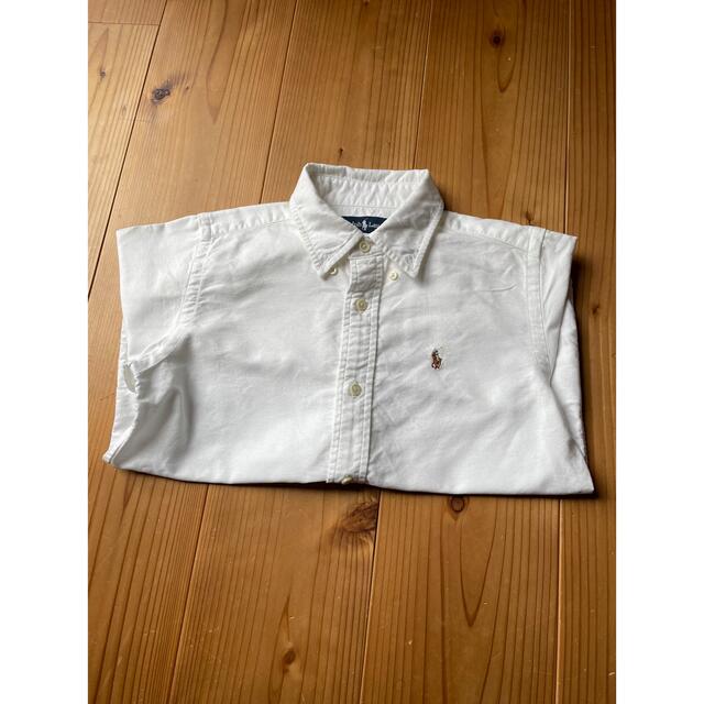 Ralph Lauren(ラルフローレン)のラルフローレン　白　シャツ　120 キッズ/ベビー/マタニティのキッズ服男の子用(90cm~)(Tシャツ/カットソー)の商品写真