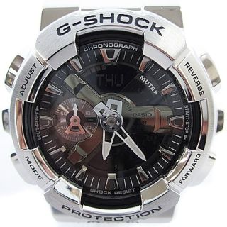 ジーショック(G-SHOCK)のG-SHOCK Gショック GM-110-1ADR メタルカバード アナデジ 黒(腕時計)