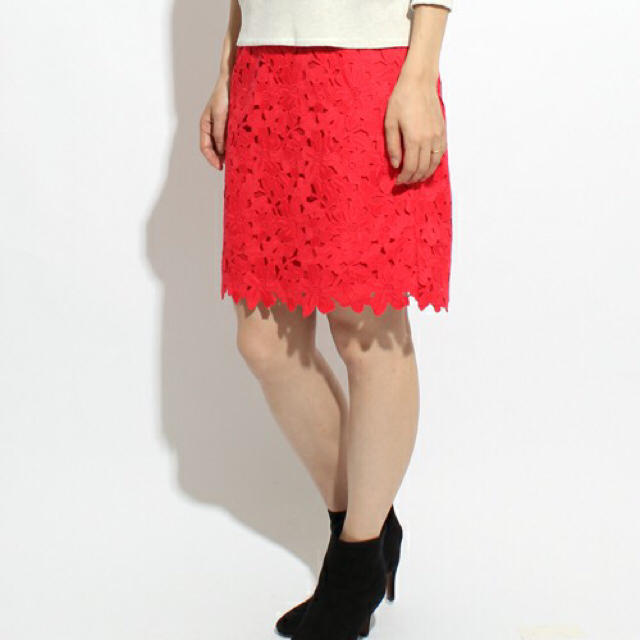Ray BEAMS(レイビームス)のレイビームス レース スカート 紗栄子さん着用 レディースのスカート(ひざ丈スカート)の商品写真
