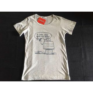 スヌーピー(SNOOPY)のスヌーピー☆レディースTシャツ☆Mサイズ☆ブルーアッシュ(Tシャツ(半袖/袖なし))