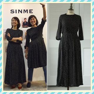 定番入荷 sinme ドットワンピース 新品 Mサイズ 石田ゆり子 IENA