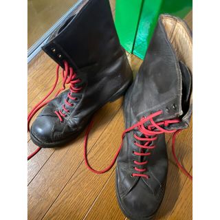 マルタンマルジェラ(Maison Martin Margiela)のイタリア軍 ヴィンテージ  ブーツ　ホースレザー(ブーツ)