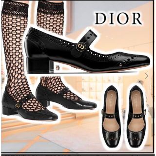 ディオール(Dior)のDior TEDDY D バレエフラットシューズ カーフスキン(その他)