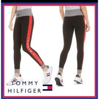 トミーヒルフィガー(TOMMY HILFIGER)のm.k様専用Tommyレギンス サイド ロゴ ブラック US/XS(レギンス/スパッツ)