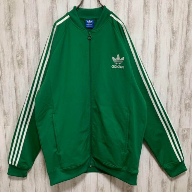 【ビッグサイズ 3XO‼️】美品 adidasファイヤーバードジャージ  緑