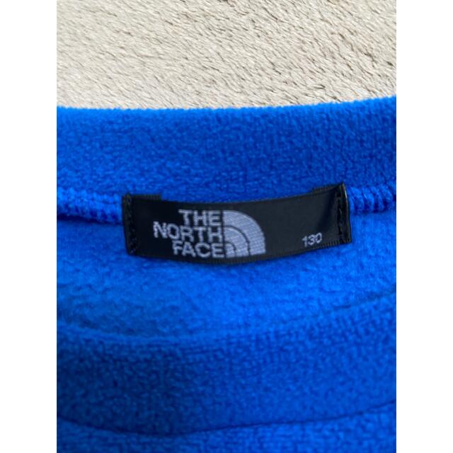 THE NORTH FACE(ザノースフェイス)のノースフェイス 130 フリース NAJ7805Z 青 美品 正規品 キッズ/ベビー/マタニティのキッズ服男の子用(90cm~)(Tシャツ/カットソー)の商品写真