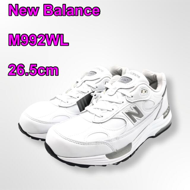 国内未発売】ニューバランス M992WL ホワイト レザー - zensyaren.net