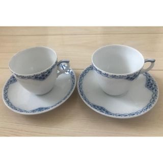 ロイヤルコペンハーゲン(ROYAL COPENHAGEN)のロイヤルコペンハーゲン プリンセス コーヒーカップ&ソーサー２個セット(食器)