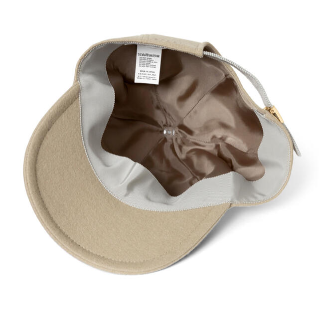 sacai(サカイ)の新品未使用タグ付　sacai Wool Melton S Cap ベージュ メンズの帽子(キャップ)の商品写真