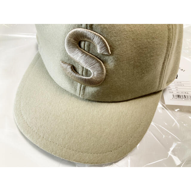 sacai(サカイ)の新品未使用タグ付　sacai Wool Melton S Cap ベージュ メンズの帽子(キャップ)の商品写真