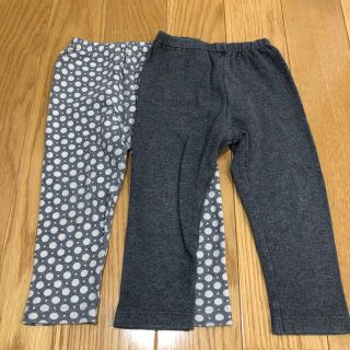 ユニクロ(UNIQLO)のUNIQLOレギンス2点セット　サイズ90(パンツ/スパッツ)