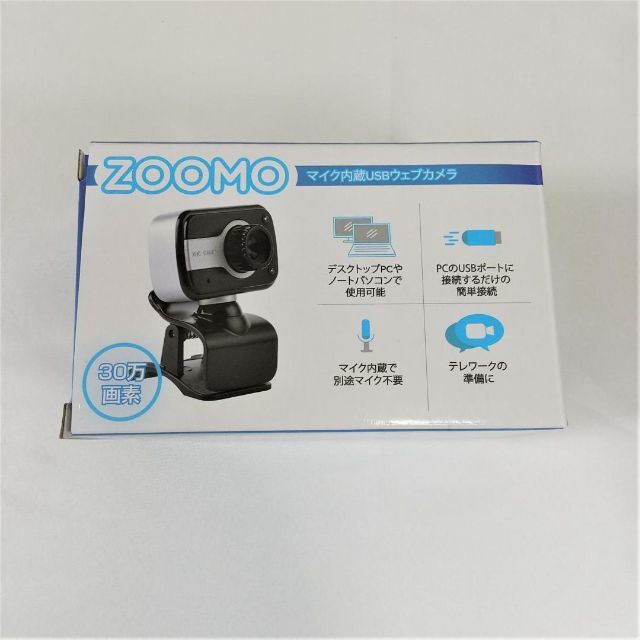 Tec ZOOMOマイク内蔵  30万画素  【新品未使用】 TWCAM-001 スマホ/家電/カメラのPC/タブレット(PC周辺機器)の商品写真