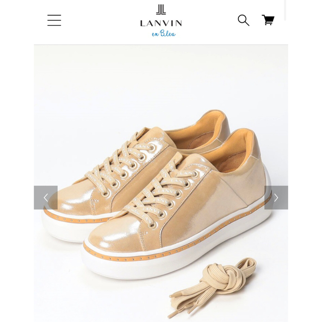 LANVIN en Bleu(ランバンオンブルー)のLANVIN en Bleu スニーカー 今季新作 レディースの靴/シューズ(スニーカー)の商品写真