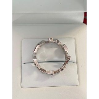 美品】カルティエ シグネチャー リング ダイヤ入り クリスマス限定 WG