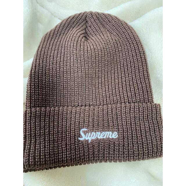 Supreme Loose Gauge Beanie "Brown"メンズ