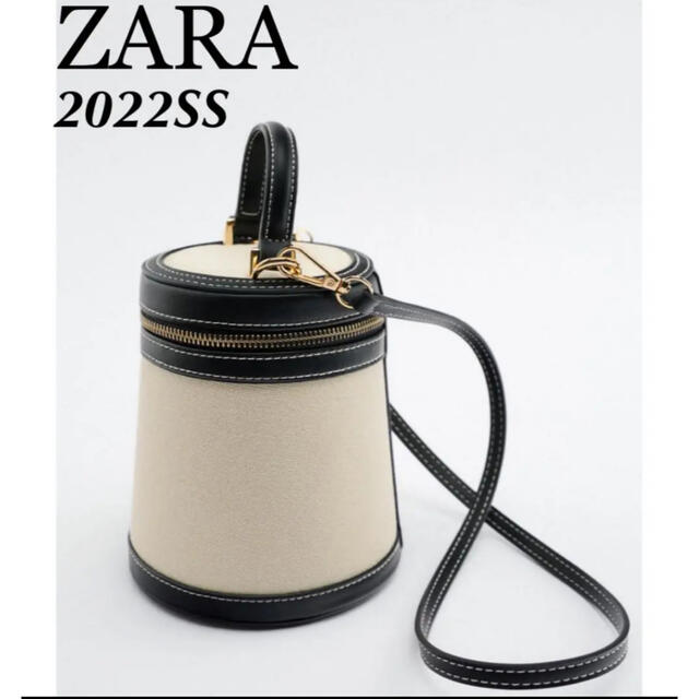 【完売/新品】ZARA コントラスト ボックス バッグ　クロスボディバッグ