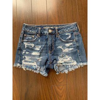 アメリカンイーグル(American Eagle)のアメリカンイーグル　ダメージデニムショートパンツ(ショートパンツ)