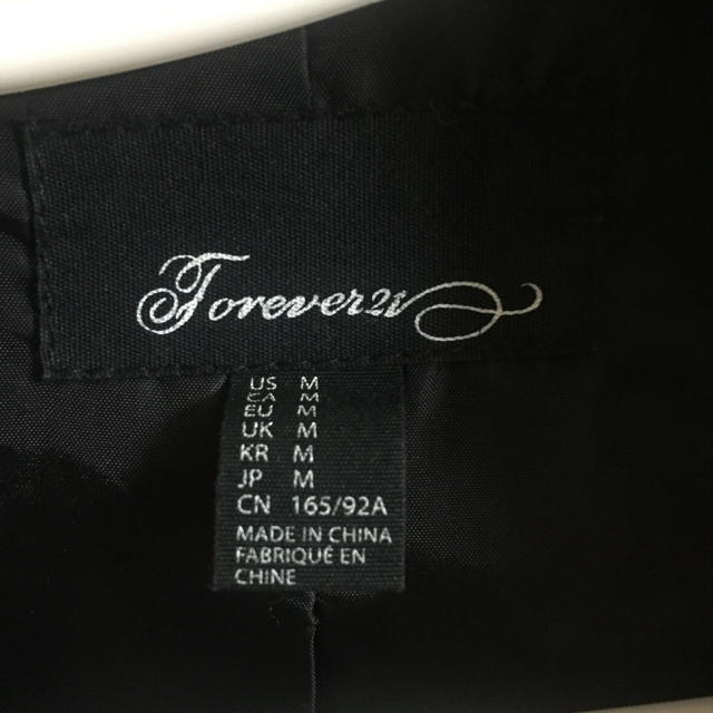 FOREVER 21(フォーエバートゥエンティーワン)のレザージャケット forever21 レディースのジャケット/アウター(ライダースジャケット)の商品写真