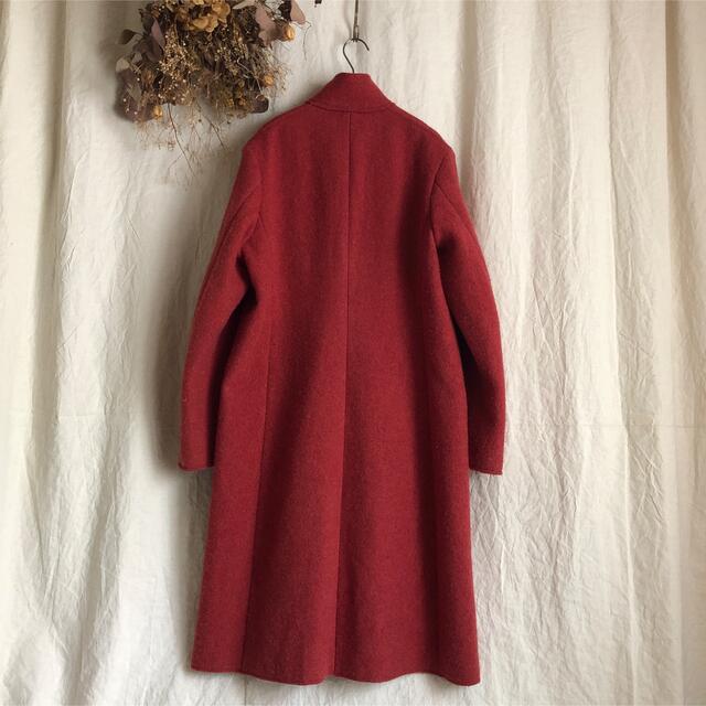 超新作】 美品 ウール スタンドカラー 45rpm ロングコート 希少 リール