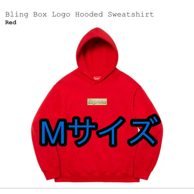 Supreme Bling BoxLogo Hooded Sweatshirtトップス