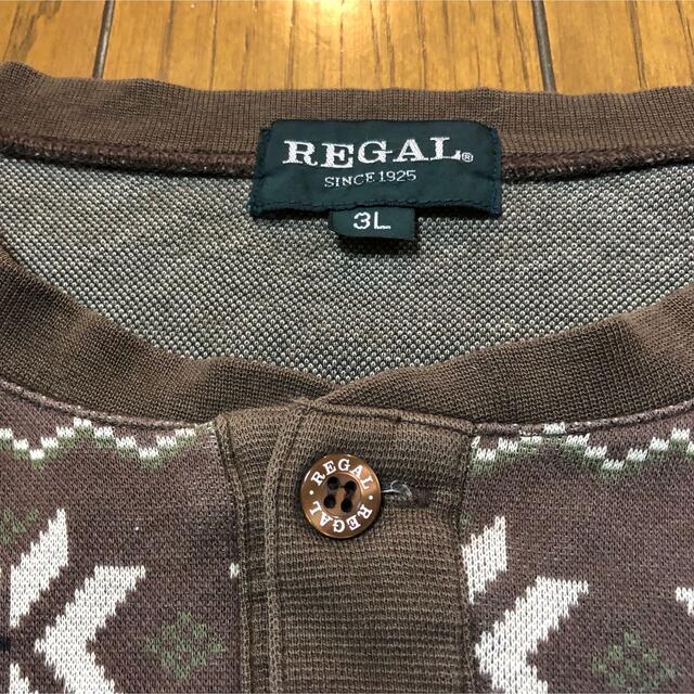 REGAL(リーガル)のダボッと2XL！日本製 REGAL リーガル 古着ヘンリーネック薄手スウェット メンズのトップス(スウェット)の商品写真