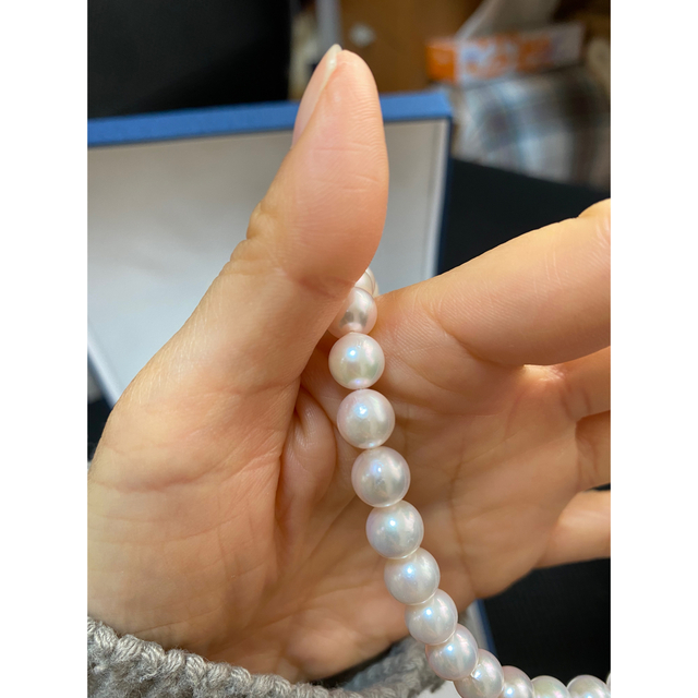 まもなく終了　アコヤ真珠　パールネックレス レディースのアクセサリー(ネックレス)の商品写真