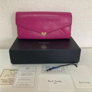 ポールスミス(Paul Smith)の【ポールスミス】ラブレター　ハートスナップ　長財布　ピンク(財布)