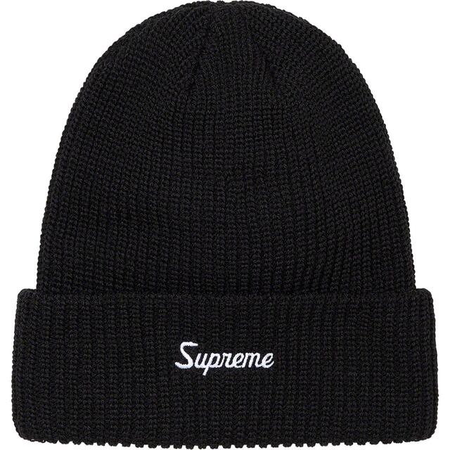 Supreme 21aw Loose gauge Beanie black-