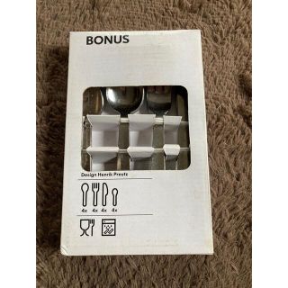 イケア(IKEA)の【未使用】BONUS★ナイフ他、各4点カトラリーセット(カトラリー/箸)