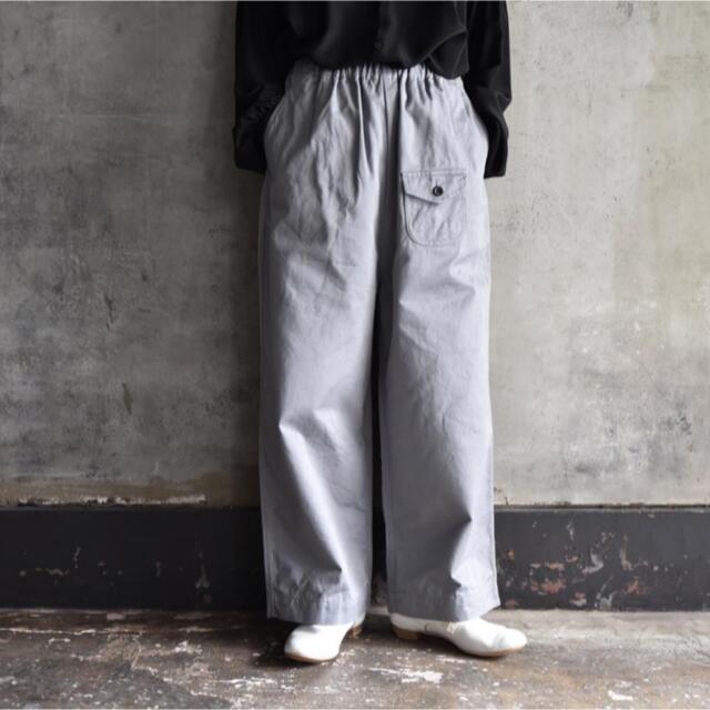 新品未使用 ゴーシュ カツラギワイドパンツ Grey グレー - カジュアル
