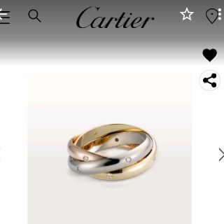 カルティエ(Cartier)の🔘ぴー様専用🔘現行品！カルティエ トリニティ 15Pダイヤリング(リング(指輪))