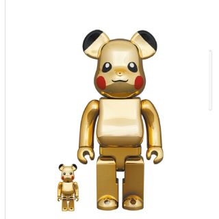 メディコムトイ(MEDICOM TOY)のBE@RBRICK　ベアブリック　ピカチュウ　GOLD CHROME　Ver.(アニメ/ゲーム)