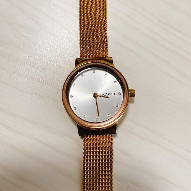 正規店 SKAGEN 三針 ローズゴールド ステンレススチール メッシュウォッチ スカーゲン GRENEN LILLE 三針デイト ローズゴールド ステンレススチール メッシュウォッチ #SKW3035 SKAGEN