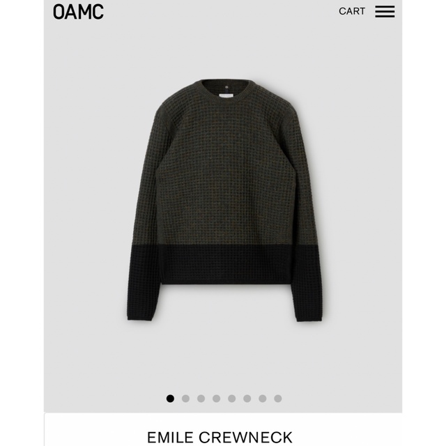 カラーolivegreenOAMC EMILE crew neck knit