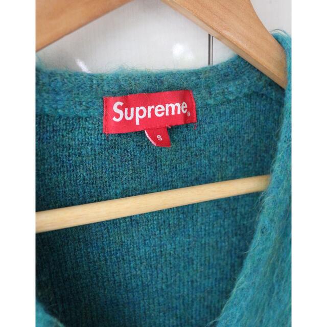 supreme mohair cardigan モヘア 15FW ターコイズ