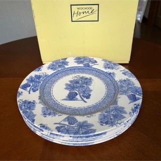 【未使用美品】ウェッジウッド ビンテージブルー ディナー皿 4枚