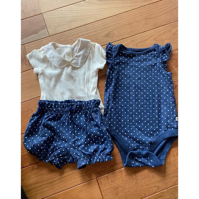 babyGAP(ベビーギャップ)の70センチロンパース 6-12ヶ月用 キッズ/ベビー/マタニティのベビー服(~85cm)(ロンパース)の商品写真