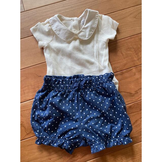 babyGAP(ベビーギャップ)の70センチロンパース 6-12ヶ月用 キッズ/ベビー/マタニティのベビー服(~85cm)(ロンパース)の商品写真