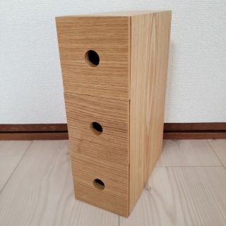 ムジルシリョウヒン(MUJI (無印良品))の無印良品　木製小物収納３段(小物入れ)