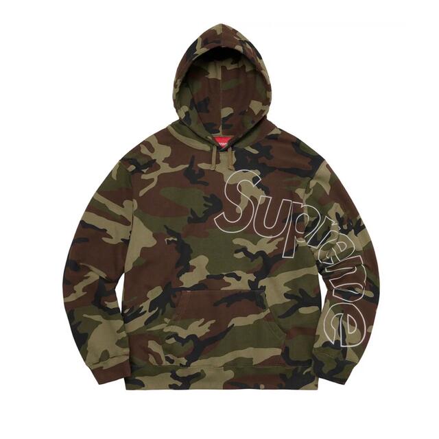 Supreme Reflective Hooded Sweatshirt L