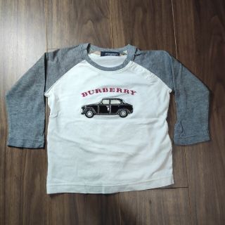 バーバリー(BURBERRY)のBURBERRY　LONDON　ベビー　ロングTシャツ　車ワッペン(Ｔシャツ)