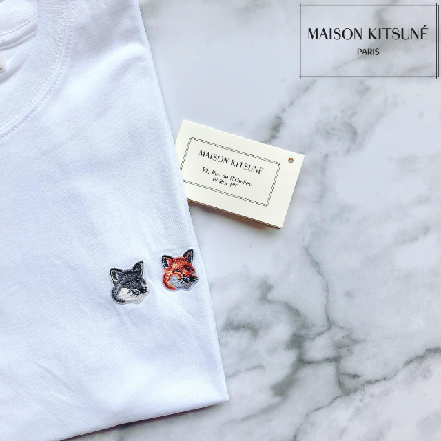 ＊新品＊ MAISON KITSUNE DOUBLE FOX HEAD Tシャツ